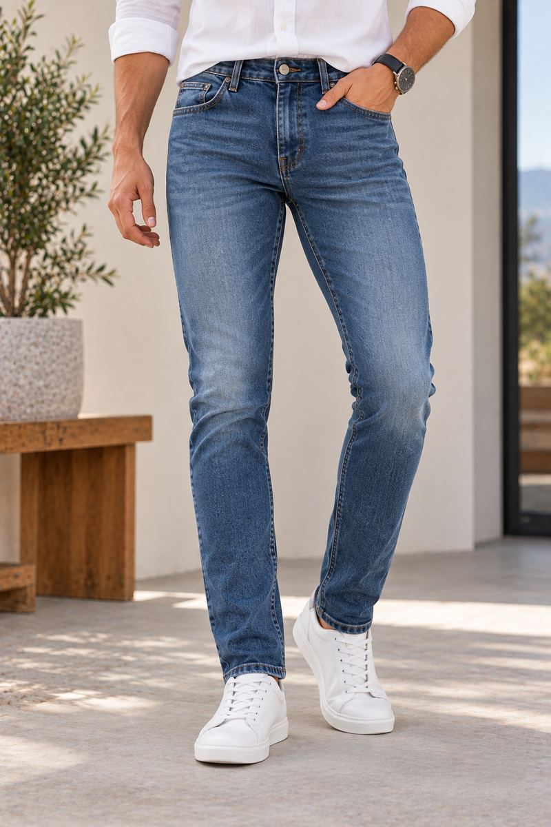 High-Rise Slim Fit Jeans