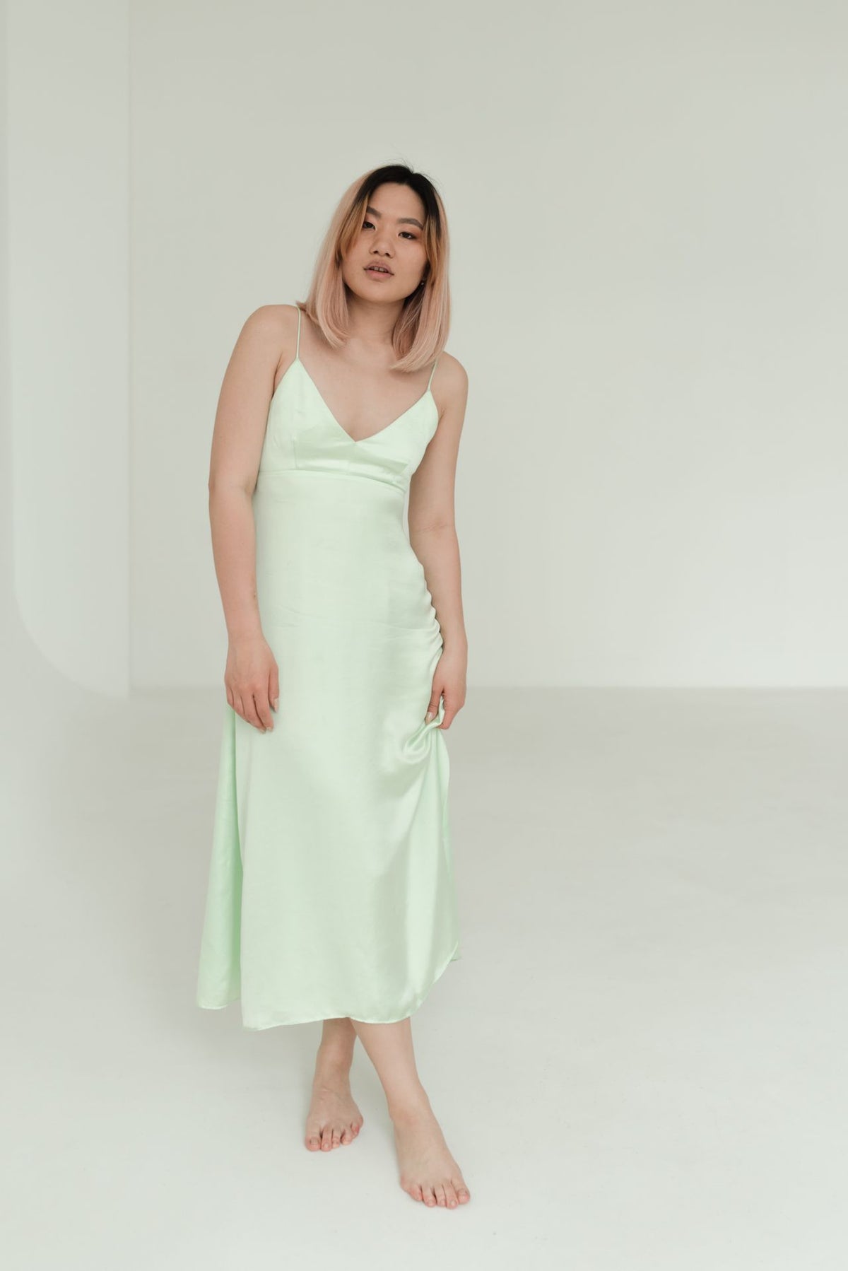 Pale Green Grace Maxi Dress