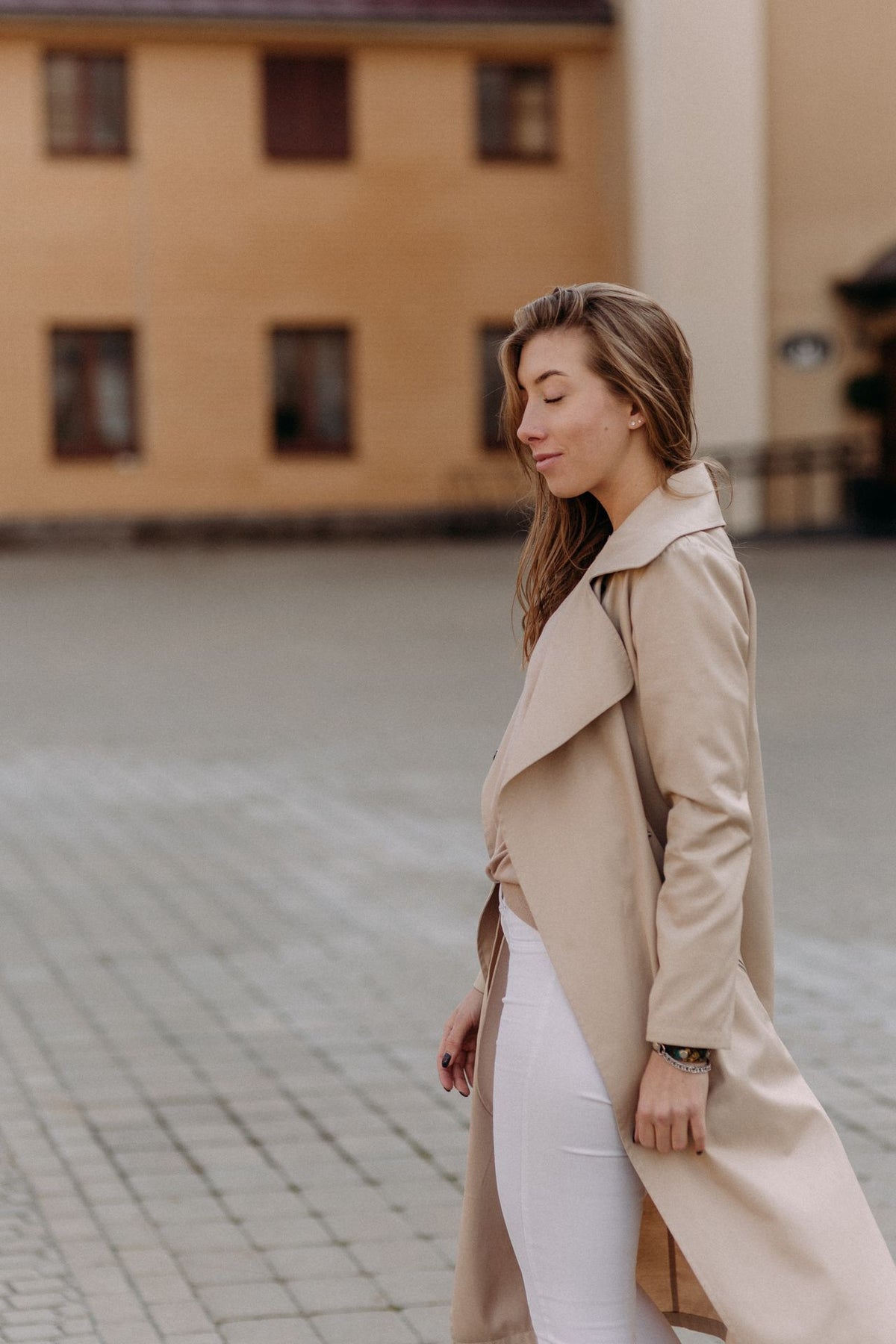 Quilted Beige Coat