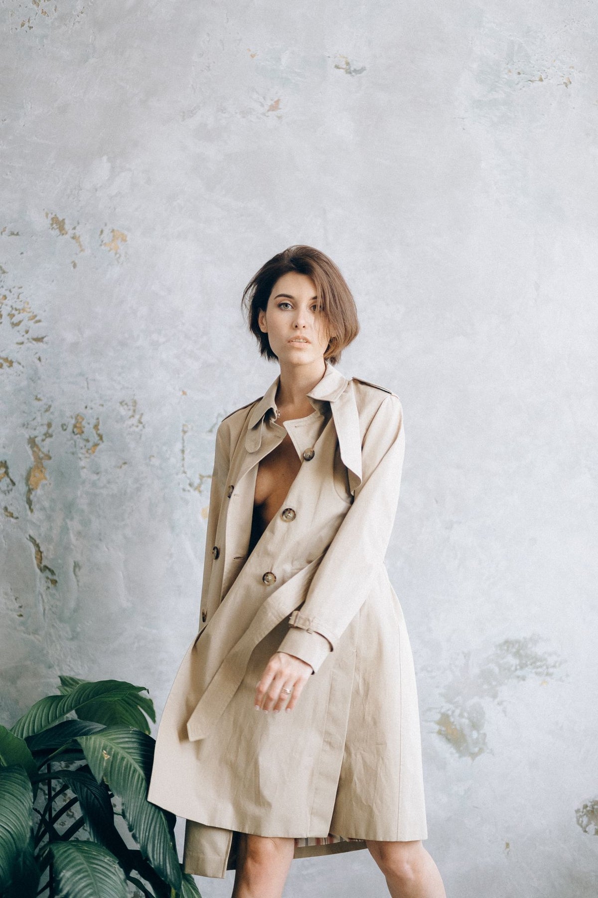 Relaxed Utility Trench Coat
