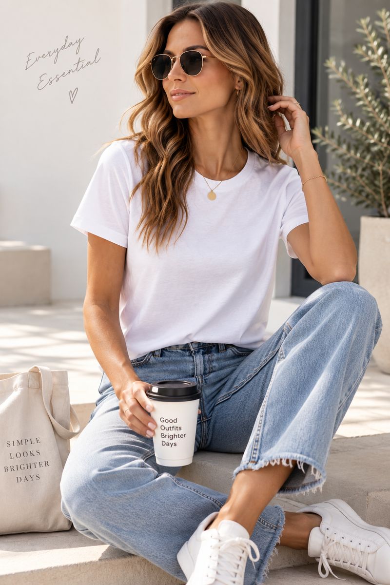 Essential Cotton Crew Tee